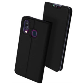 Kaitseümbris kaanega Skin Pro, Samsung Galaxy A40, must, Dux Ducis