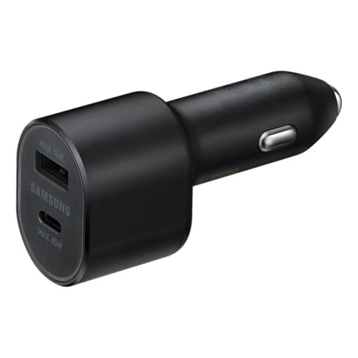 Autolaadija 60W Dual (adapter USB-C 45W + USB 15W, USB-C <-> USB-C kaabel 1m), Super Fast Charging 2.0 kiirlaadimine, Samsung