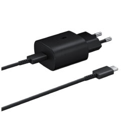 Toalaadija USB-C otsikuga (adapter 25W + USB-C kaabel 1m), Super Fast Charging kiirlaadimine, must, Samsung
