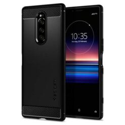 Kaitseümbris Rugged Armor, Sony Xperia 1, must, Spigen