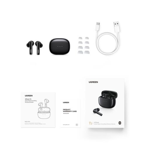 Juhtmeta kõrvaklapid Ugreen WS106 HiTune T3 Active Noise-Cancelling Earbuds must - Image 3