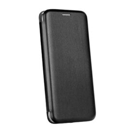 Kaitseümbris kaanega Elegance, Apple iPhone X / Xs, kaarditaskuga, must