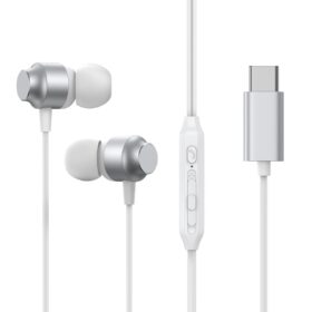 Kõrvaklapid Joyroom JR-EC06 Type-C hõbe