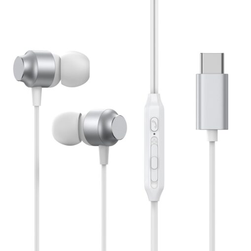 Kõrvaklapid Joyroom JR-EC06 Type-C hõbe