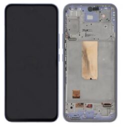 LCD screen Samsung A546 A54 5G 2023 with touch screen and frame Violet original (service pack)