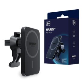 Laadija-hoidja auto 3mk Hardy MagCharger 15W must