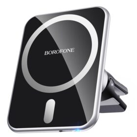 Laadija-hoidja auto Borofone BH43 Xperience Magsafe 15W must, magnetiline