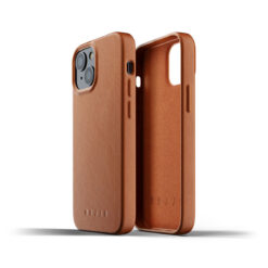 Kaitseümbris Apple iPhone 13 mini, naturaalsest nahast, helepruun, Mujjo