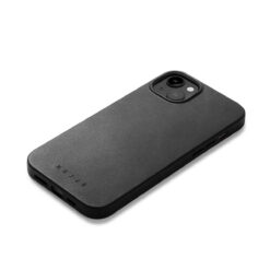 Kaitseümbris Apple iPhone 15 Plus / 14 Plus, must, MagSafe, naturaalsest nahast, Mujjo