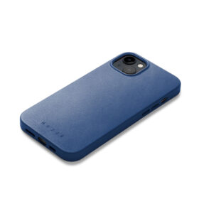 Kaitseümbris Apple iPhone 15 Plus / 14 Plus, sinine, MagSafe, naturaalsest nahast, Mujjo