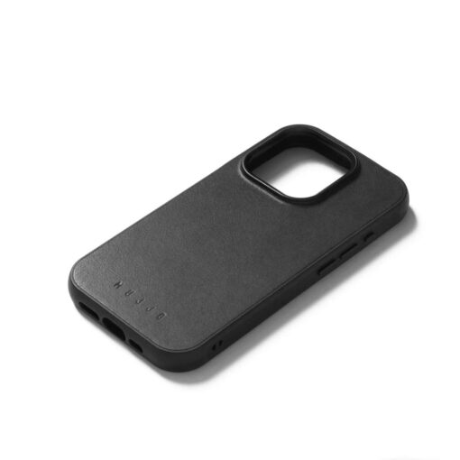 Kaitseümbris Shield Case, Apple iPhone 15 Pro, must, MagSafe, naturaalsest nahast tagaküljega, Mujjo - Image 10