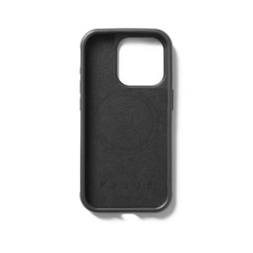 Kaitseümbris Shield Case, Apple iPhone 15 Pro, must, MagSafe, naturaalsest nahast tagaküljega, Mujjo - Image 11