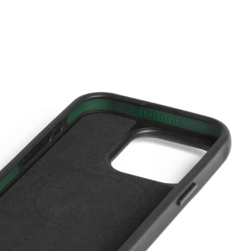 Kaitseümbris Shield Case, Apple iPhone 15 Pro, must, MagSafe, naturaalsest nahast tagaküljega, Mujjo - Image 4