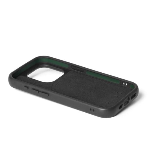 Kaitseümbris Shield Case, Apple iPhone 15 Pro, must, MagSafe, naturaalsest nahast tagaküljega, Mujjo - Image 5