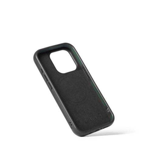 Kaitseümbris Shield Case, Apple iPhone 15 Pro, must, MagSafe, naturaalsest nahast tagaküljega, Mujjo - Image 7