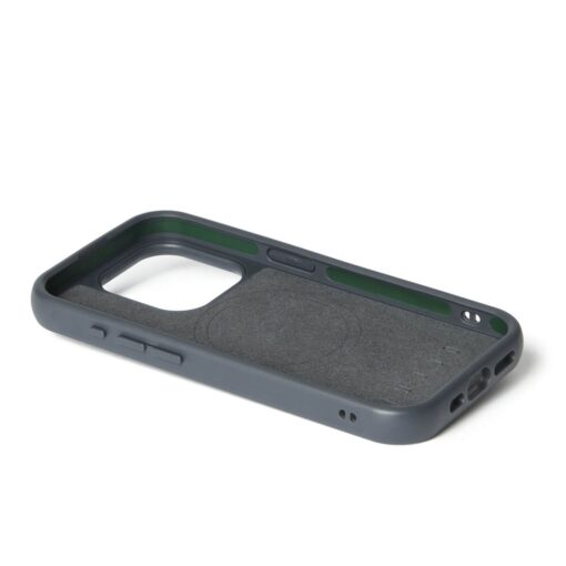 Kaitseümbris Shield Case, Apple iPhone 15 Pro, sinakashall, MagSafe, naturaalsest nahast tagaküljega, Mujjo - Image 12