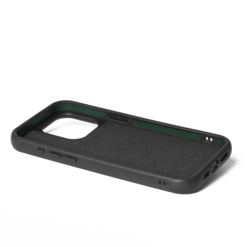 Kaitseümbris Shield Case, Apple iPhone 15 Pro Max, must, MagSafe, naturaalsest nahast tagaküljega, Mujjo - Image 6