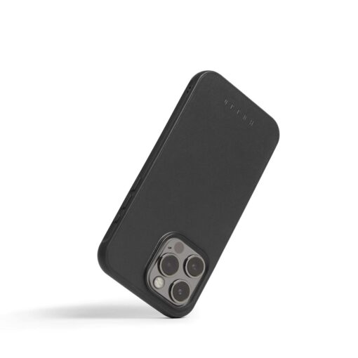 Kaitseümbris Shield Case, Apple iPhone 15 Pro Max, must, MagSafe, naturaalsest nahast tagaküljega, Mujjo - Image 7