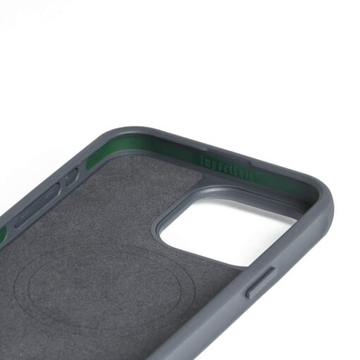 Kaitseümbris Shield Case, Apple iPhone 15 Pro Max, sinakashall, MagSafe, naturaalsest nahast tagaküljega, Mujjo - Image 10