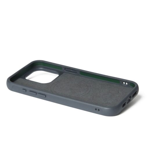 Kaitseümbris Shield Case, Apple iPhone 15 Pro Max, sinakashall, MagSafe, naturaalsest nahast tagaküljega, Mujjo - Image 11