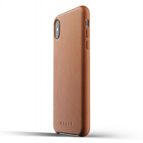 Kaitseümbris Apple iPhone Xs Max, naturaalsest nahast, helepruun, Mujjo