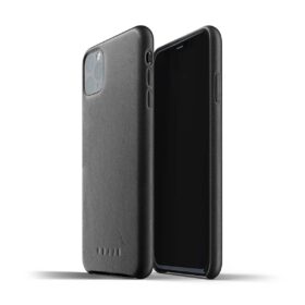 Kaitseümbris Apple iPhone 11 Pro Max, naturaalsest nahast, must, Mujjo