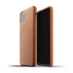 Kaitseümbris Apple iPhone 11 Pro Max, naturaalsest nahast, helepruun, Mujjo