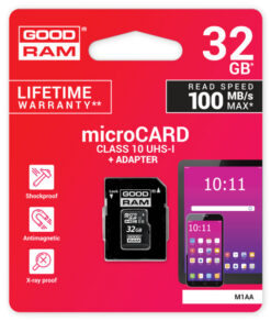 Mälukaart Goodram microSD 32Gb (class 10) + SD adapter