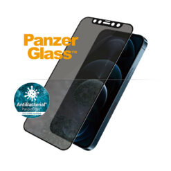 Kaitseklaas Apple iPhone 12 Pro Max, ümbrisesõbralik, musta äärega, privaatsusfiltriga, PanzerGlass