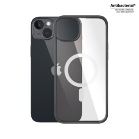 Kaitseümbris MagSafe ClearCase, Apple iPhone 14 Plus, klaasist tagaküljega, läbipaistev musta äärega, PanzerGlass