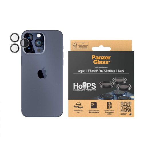 Tagakaamerate kaitseklaasid Hoops, Apple iPhone 15 Pro / 15 Pro Max, PanzerGlass - Image 2