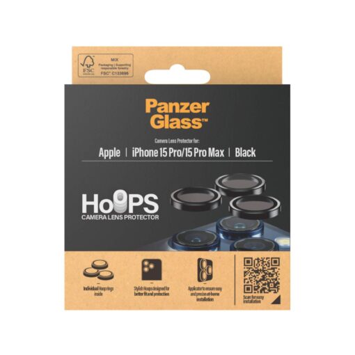 Tagakaamerate kaitseklaasid Hoops, Apple iPhone 15 Pro / 15 Pro Max, PanzerGlass - Image 3