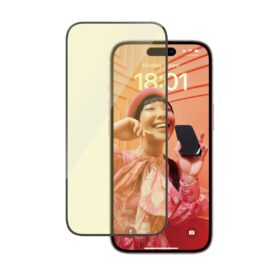 Kaitseklaas silmasõbralik Apple iPhone 15, peegeldumise ja sinise valguse vastane, Ultra-Wide Fit, PanzerGlass