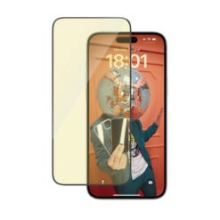 Kaitseklaas silmasõbralik Apple iPhone 15 Plus, peegeldumise ja sinise valguse vastane, Ultra-Wide Fit, PanzerGlass
