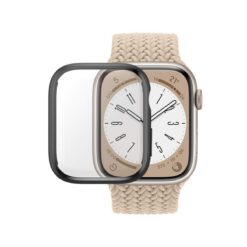 Kaitseklaas raamiga Apple Watch Series 9 / 8 / 7 (45mm), musta äärega, eemaldatav, D3O, PanzerGlass