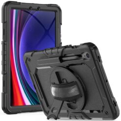Kaitseümbris Solid360, Samsung Galaxy Tab S10 FE / Tab S9 FE / Tab S9, must, Tech-Protect