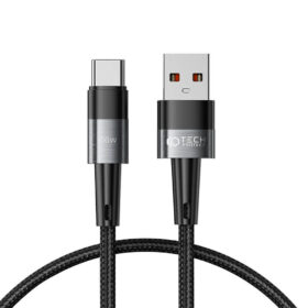 USB-kaabel USB-C otsikuga, 25cm, 66W/6A, tumehall, Tech-Protect