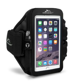 Spordikott käele, i-30, Apple iPhone 12 mini / 13 mini / 5 / SE / 6 / 7 / 8 / SE (2020/2022), S suurusega rihm, must, Armpocket
