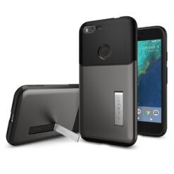 Kaitseümbris Slim Armor, Google Pixel, must / hall, Spigen