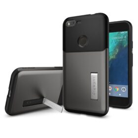 Kaitseümbris Slim Armor, Google Pixel, must / hall, Spigen