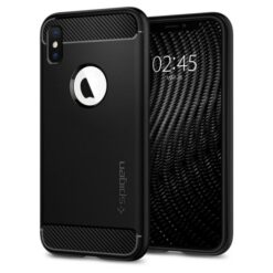 Kaitseümbris Rugged Armor, Apple iPhone X / Xs, must, Spigen