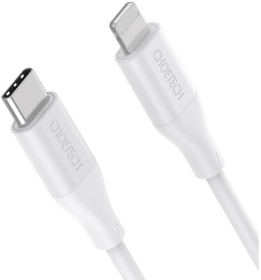 Laadimisjuhe Choetech IP0040 MFi USB-C to Lightning PD30W 1.2m valge