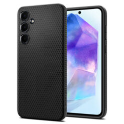 Kaitseümbris Liquid Air, Samsung Galaxy A55 5G, must, Spigen
