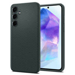 Kaitseümbris Liquid Air, Samsung Galaxy A55 5G, tumeroheline, Spigen