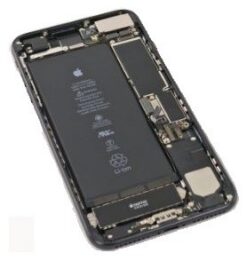Battery cover iPhone 7 Plus Jet Black full with flex original (used Grade C)