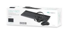 FIESTA SET 4in1 (wired keyboard; mouse; pad; HF)