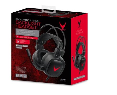 Handsfree VARR GAMING VH6020 with microphone (RGB 3,5mm) black