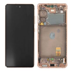 LCD screen Samsung G780/G781 S20 FE with touch screen and frame Cloud Orange original (service pack)