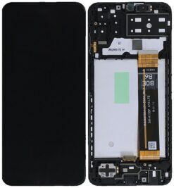 LCD screen Samsung M135 M13 4G 2022 with touch screen with frame black original