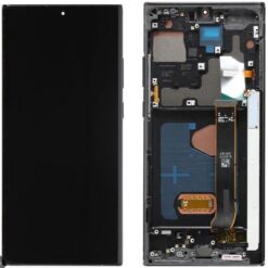 LCD screen Samsung N985/N986 Note 20 Ultra with touch screen and frame Mystic Black OLED (real size)